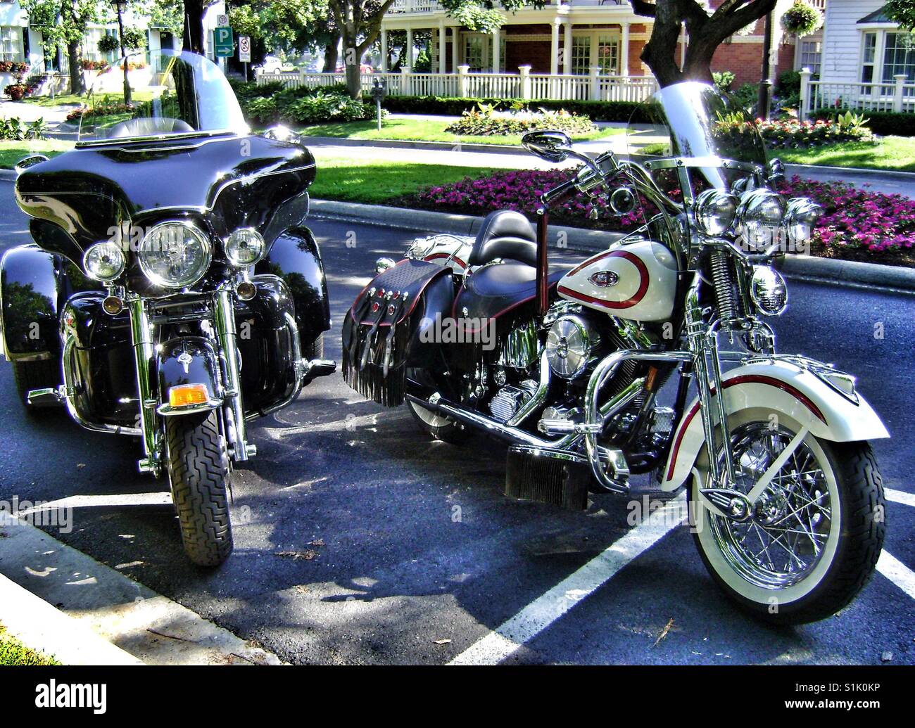 Shiny motorcycles. - Smartphone Captured Stock Image