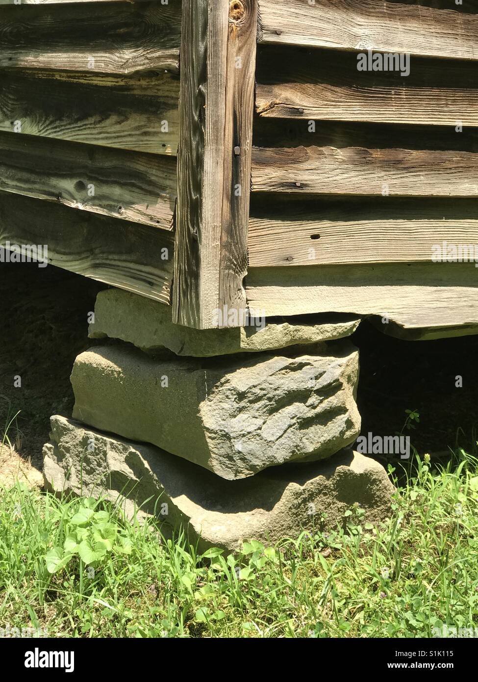 Rock foundation stones Stock Photo Alamy