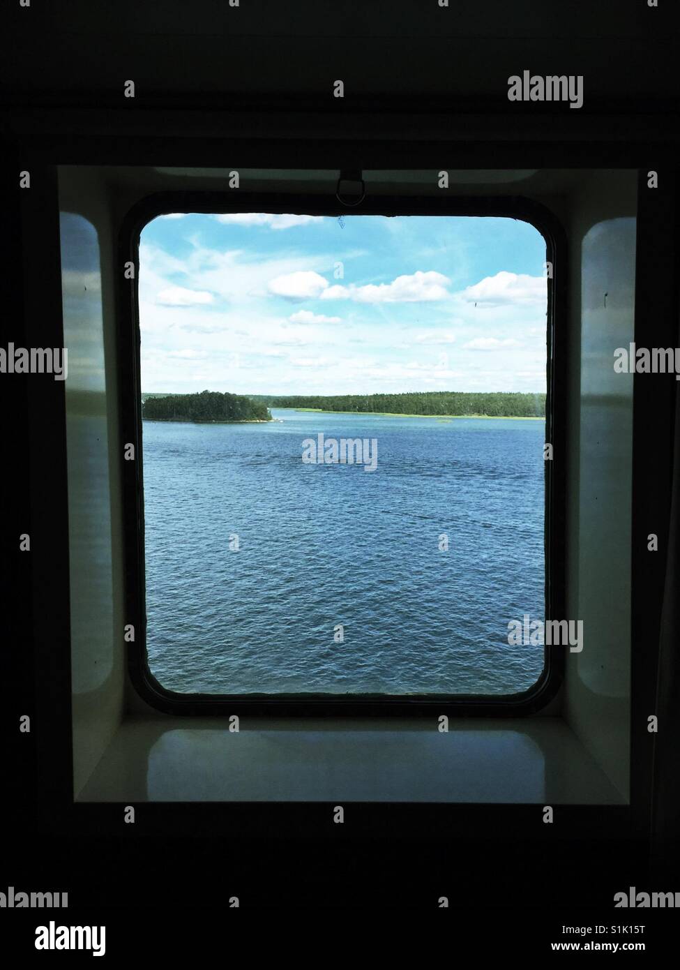 Cabin Window - Smartphone Captured Stock Image