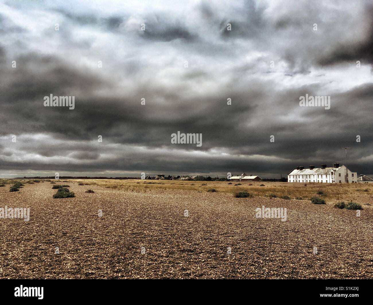 Shingle Street Suffolk England - Smartphone Captured Stock Image