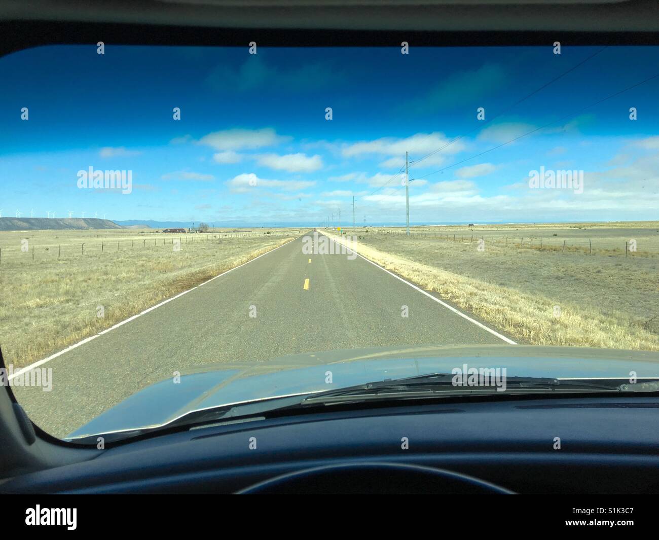 Driving in New Mexico Stock Photo Alamy