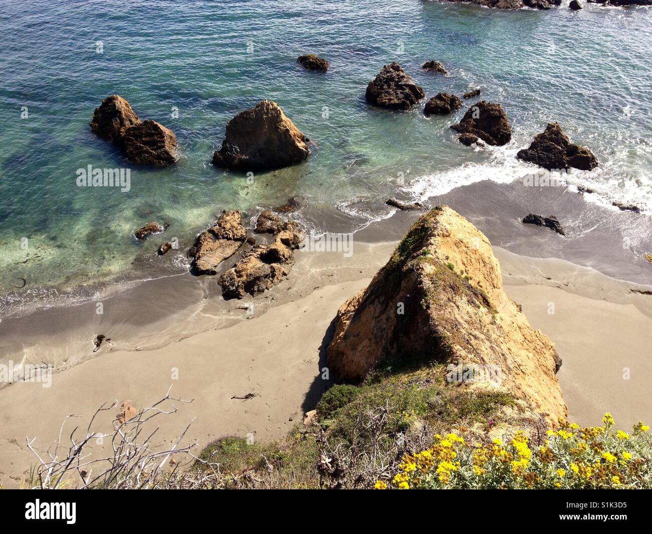 Beach near Mendocino, California, US Stock Photo