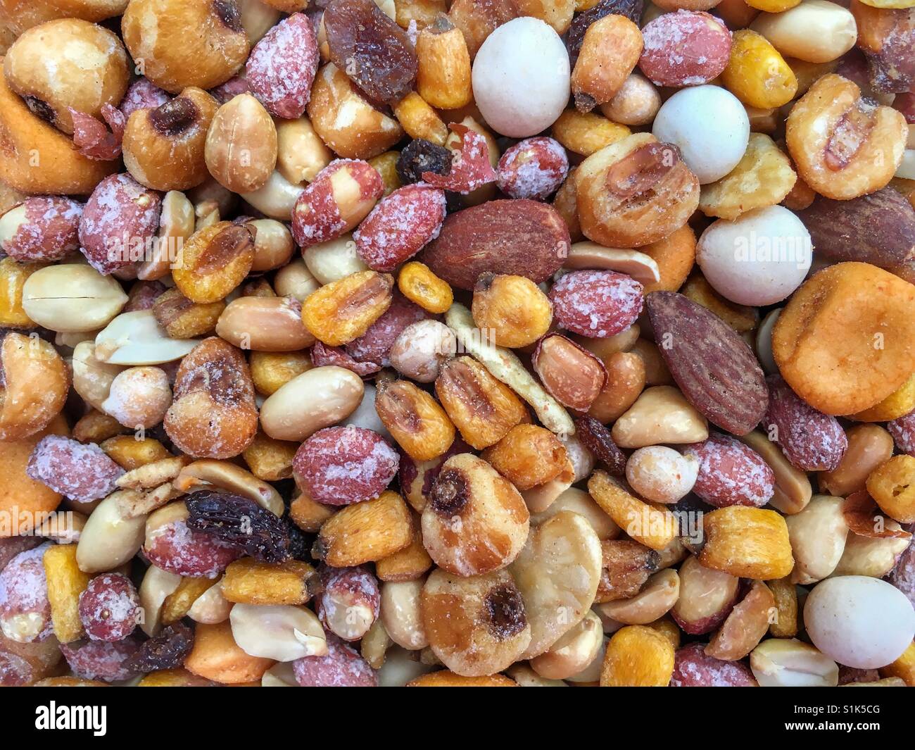 Mixed nuts - Smartphone Captured Stock Image