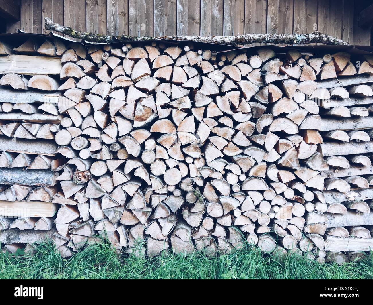 Wood stack - Smartphone Captured Stock Image