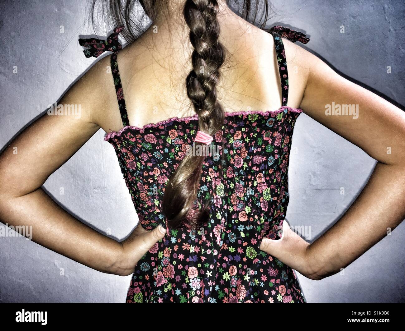 Platted hair - Smartphone Captured Stock Image