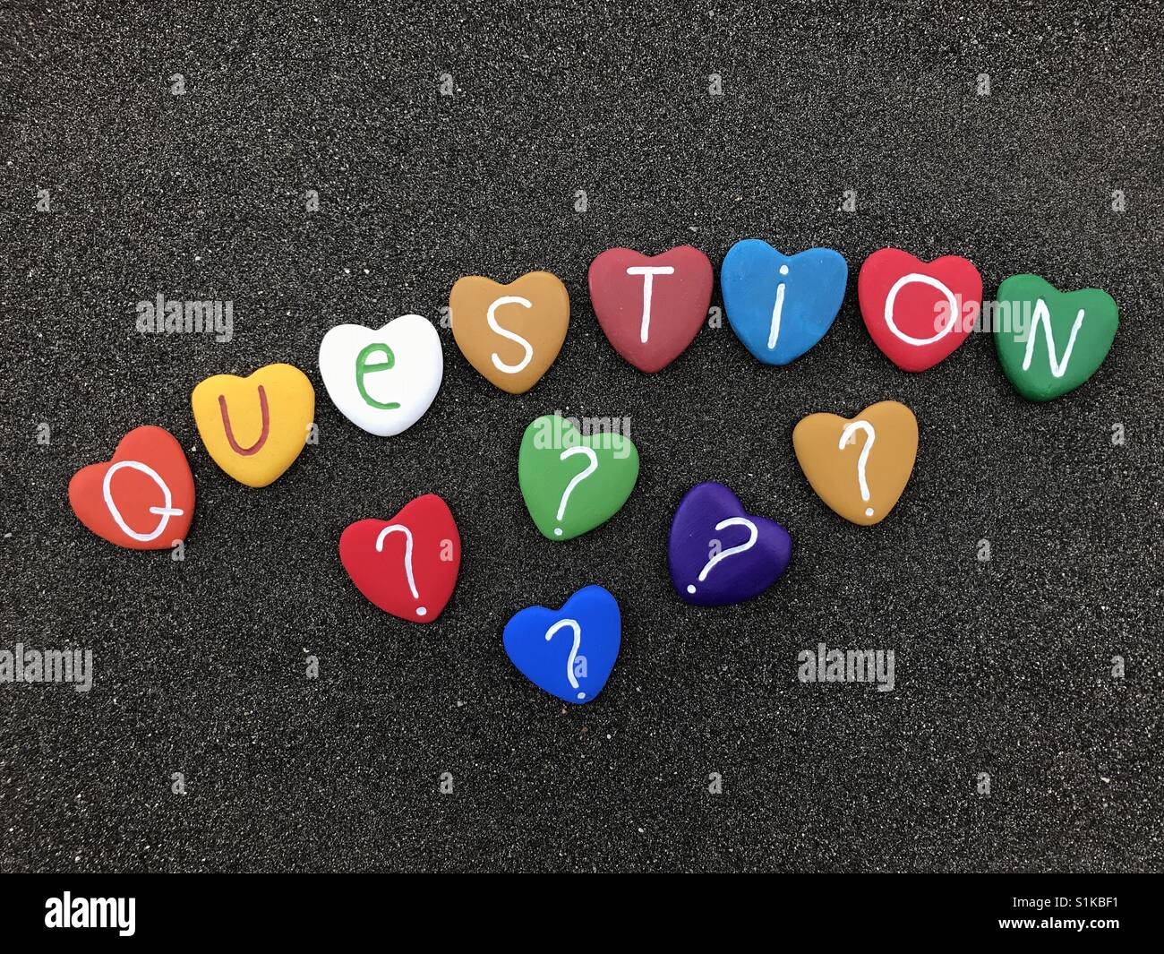 Questions ? - Smartphone Captured Stock Image