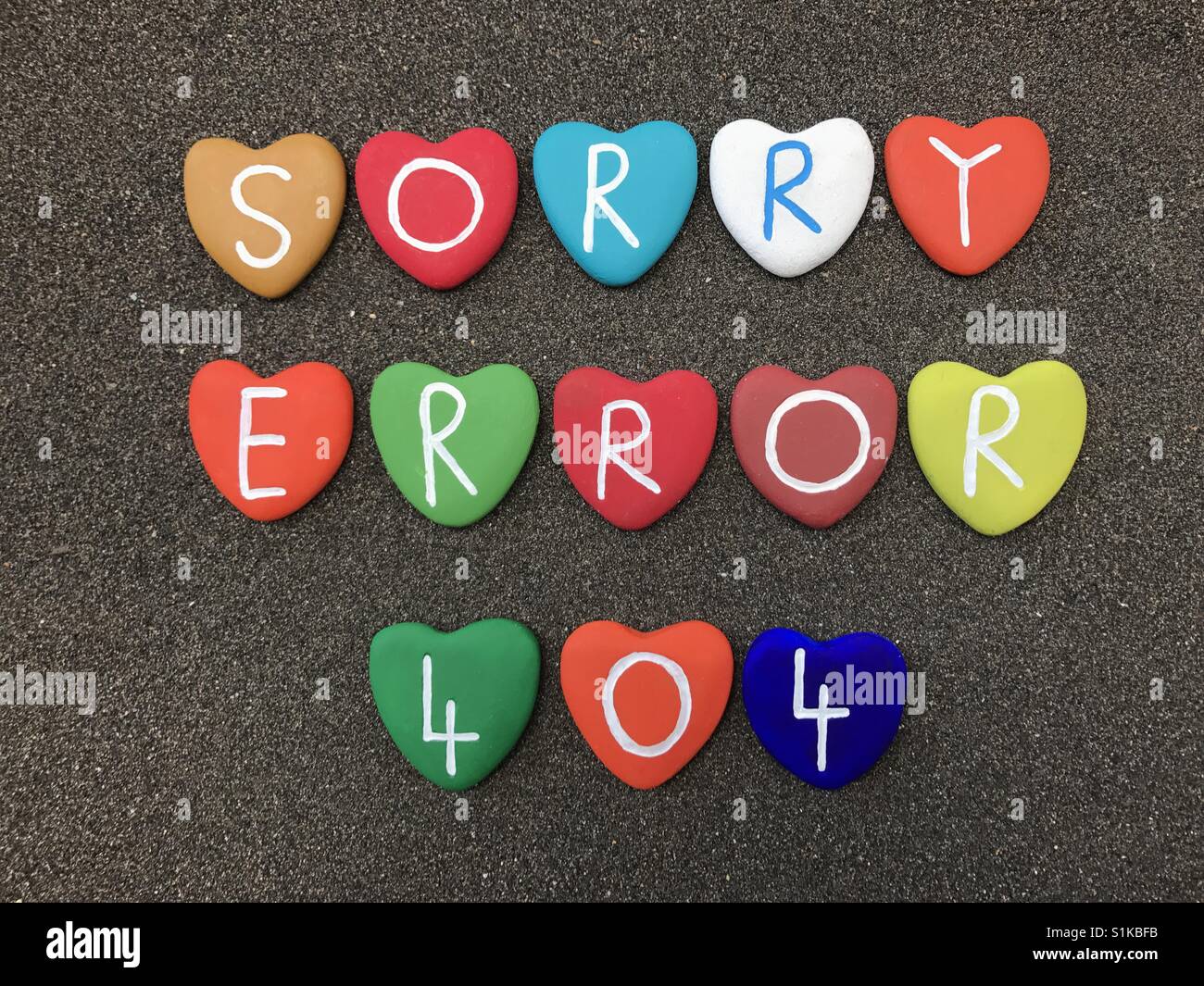Sorry, Error 404 Stock Photo