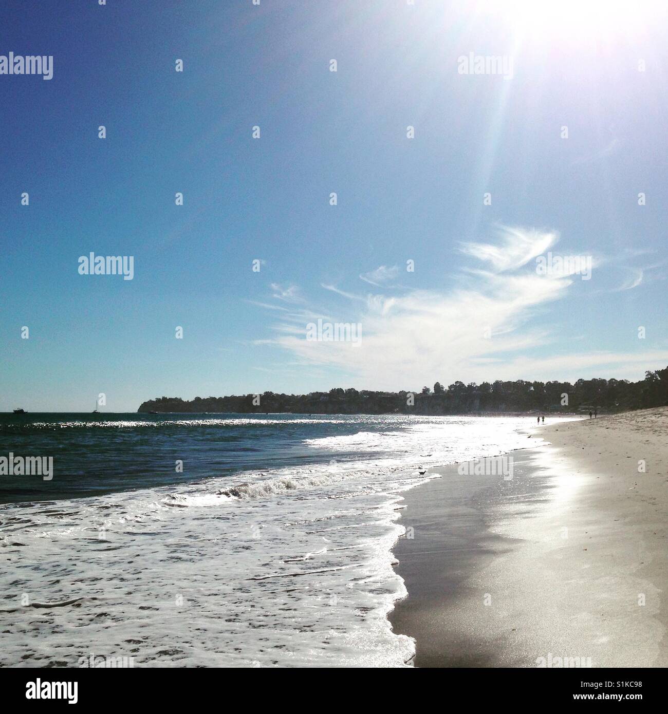 Malibu Beach Stock Photo