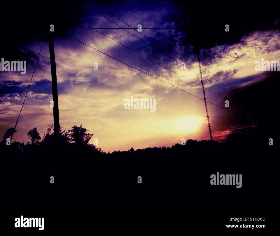 Comet sunrise- North Carolina - Smartphone Captured Stock Image