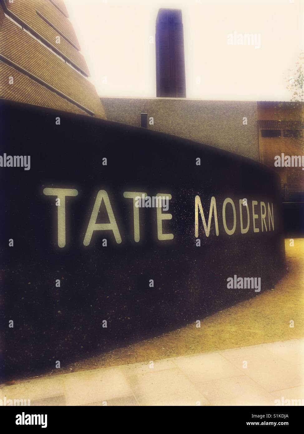 Tate Modern, Bankside, London, England - Smartphone Captured Stock Image