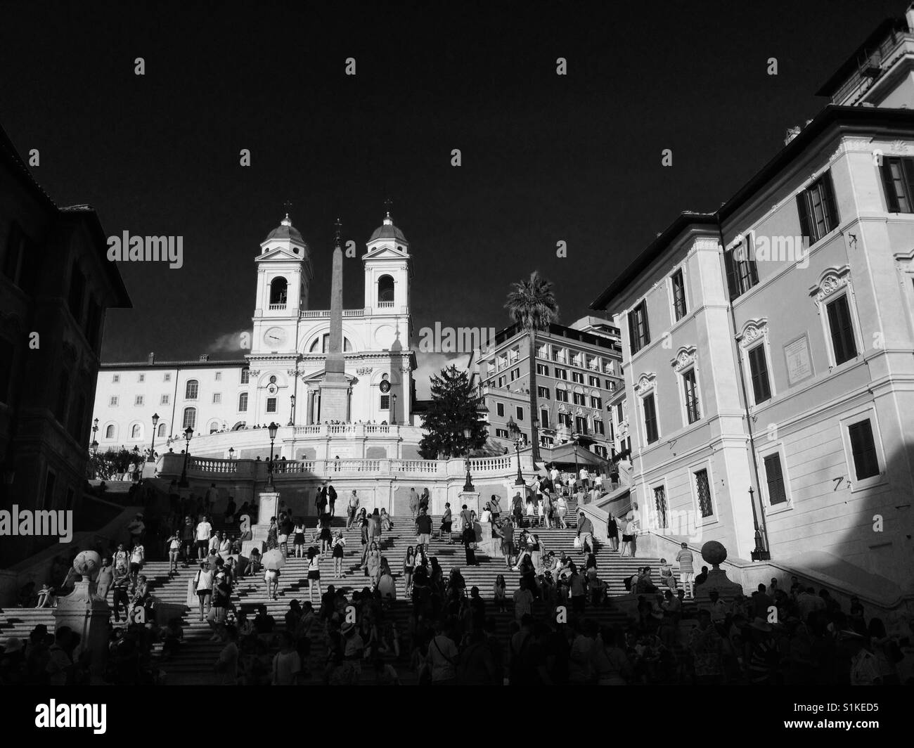 The Spanish Steps in Rome Italy Europe Stock Photo