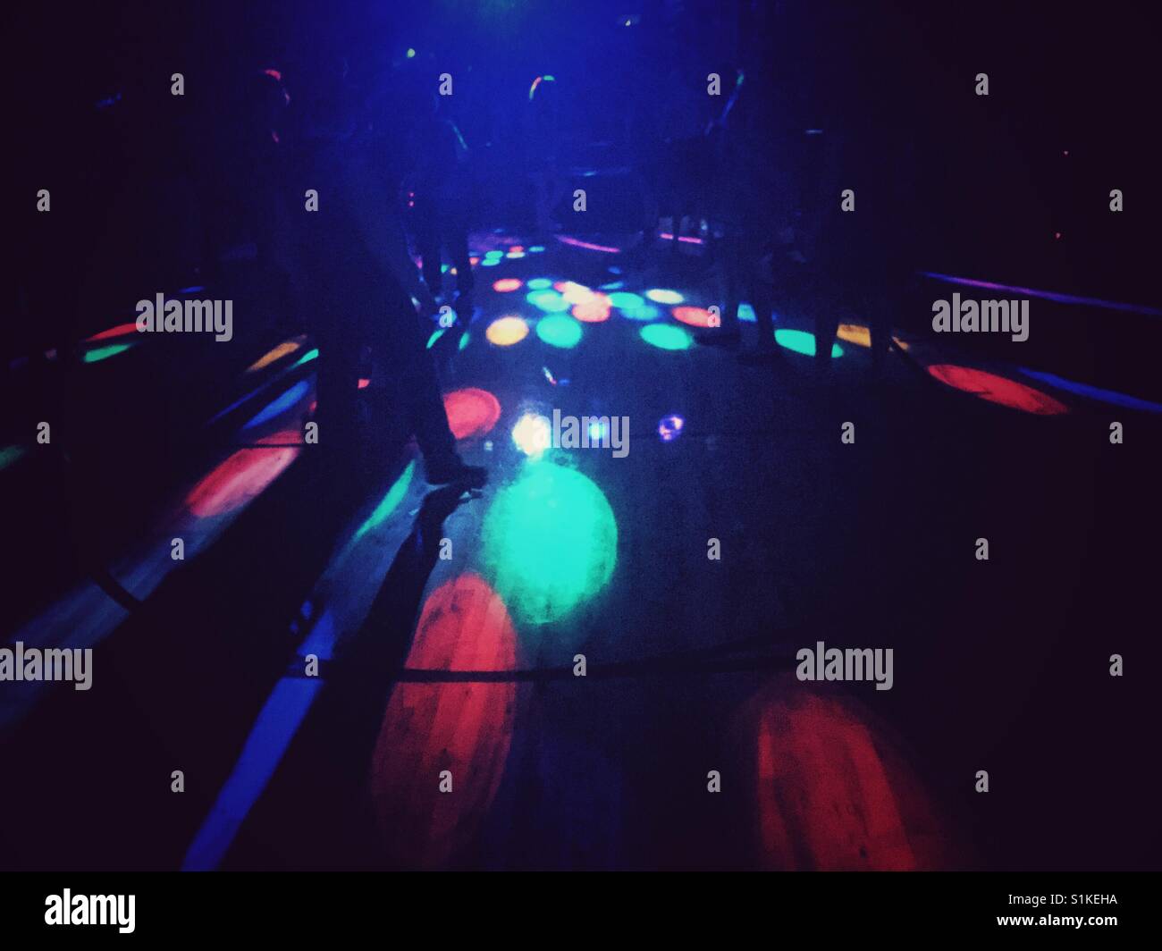 Dancing party night - Smartphone Captured Stock Image