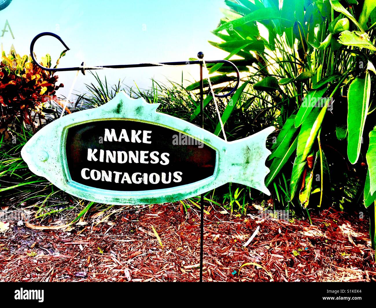 Make kindness contagious Stock Photo