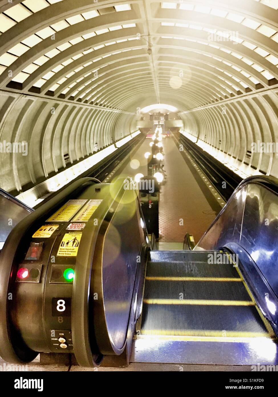 Metro station Washington, DC - Smartphone Captured Stock Image