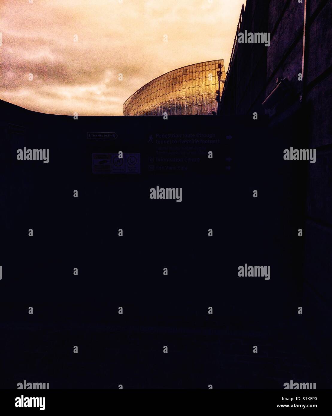 Thames Barrier detail, London, England - Smartphone Captured Stock Image