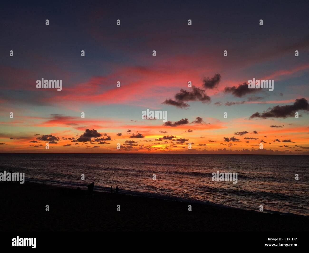 Sunset on the north shore - Smartphone Captured Stock Image