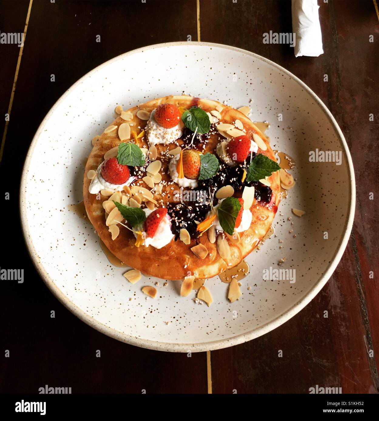 Pretty pancake Stock Photo