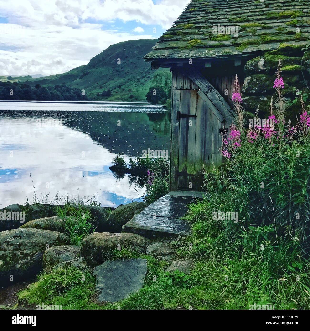 Grasmere in the Lake District - Smartphone Captured Stock Image