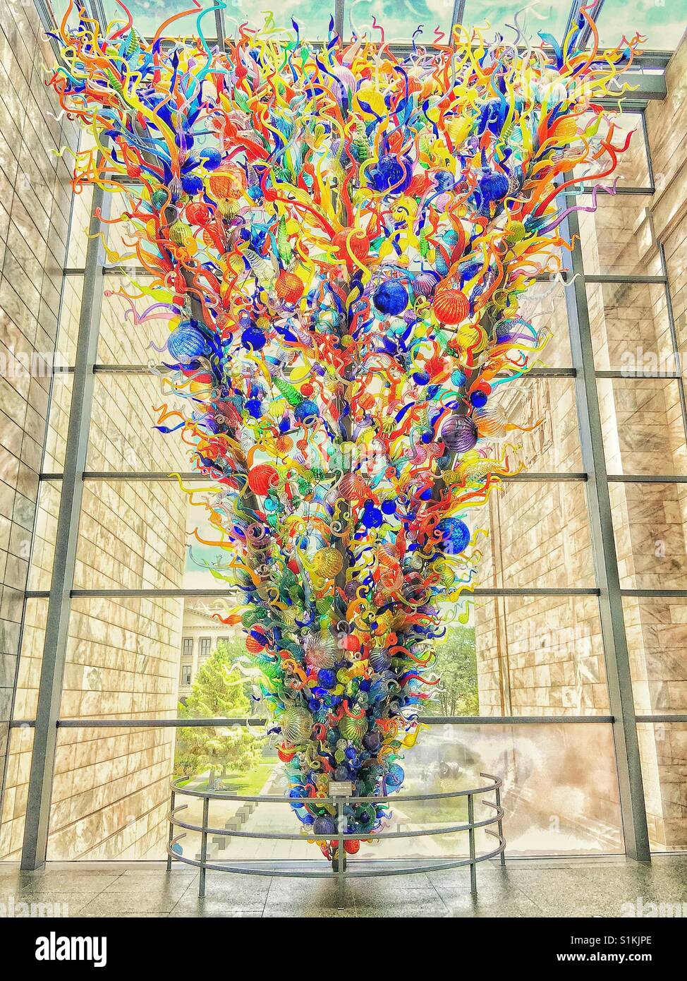 Chihuly exhibit at the Joslyn Art Museum in Omaha Nebraska Stock Photo