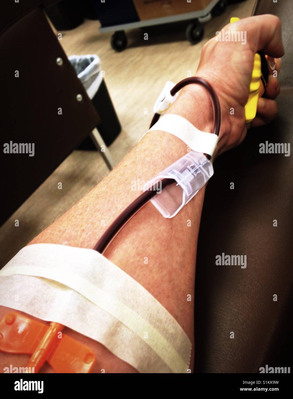 Tuned blood- donating plasma in North Carolina Stock Photo