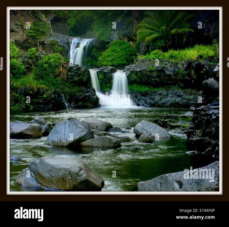 Seven Sacred Pools , Maui Stock Photo Alamy