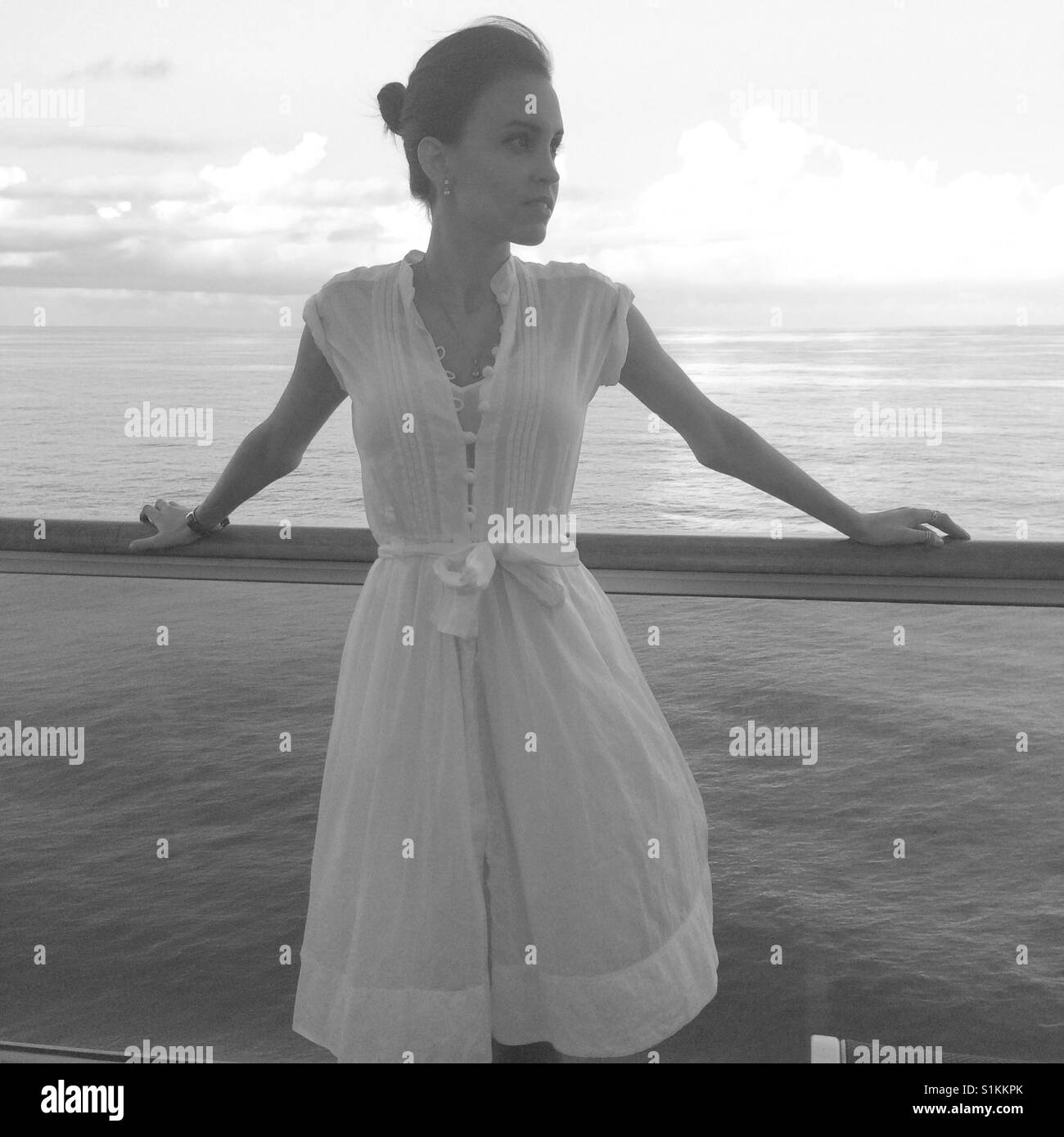 Woman on boat hi-res stock photography and images - Alamy
