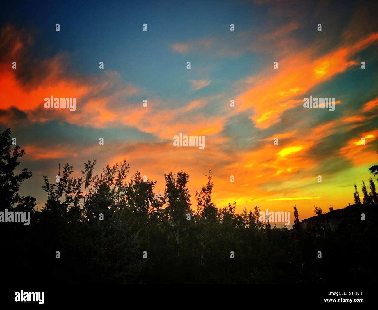 Beautiful sunrise - Smartphone Captured Stock Image