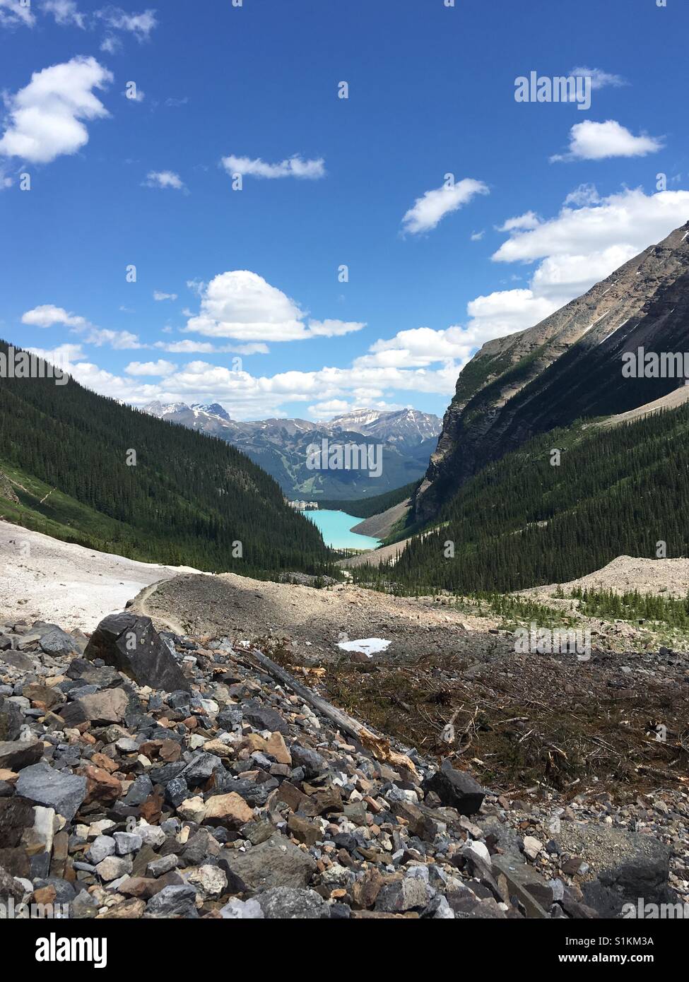 Dry glaciers in Canada Stock Photo