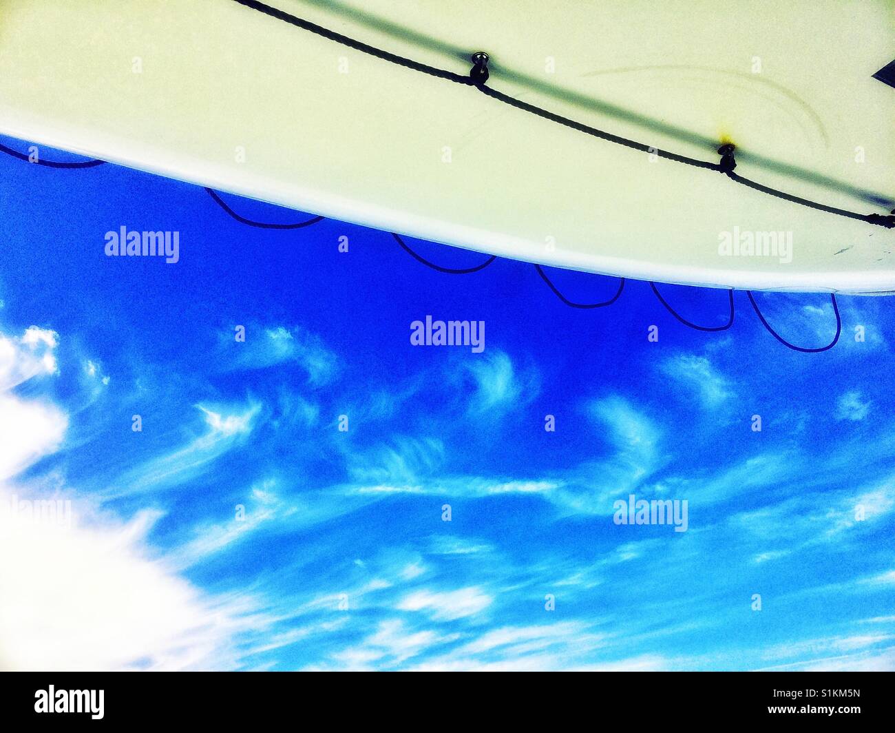 Under the lifeboat - Smartphone Captured Stock Image