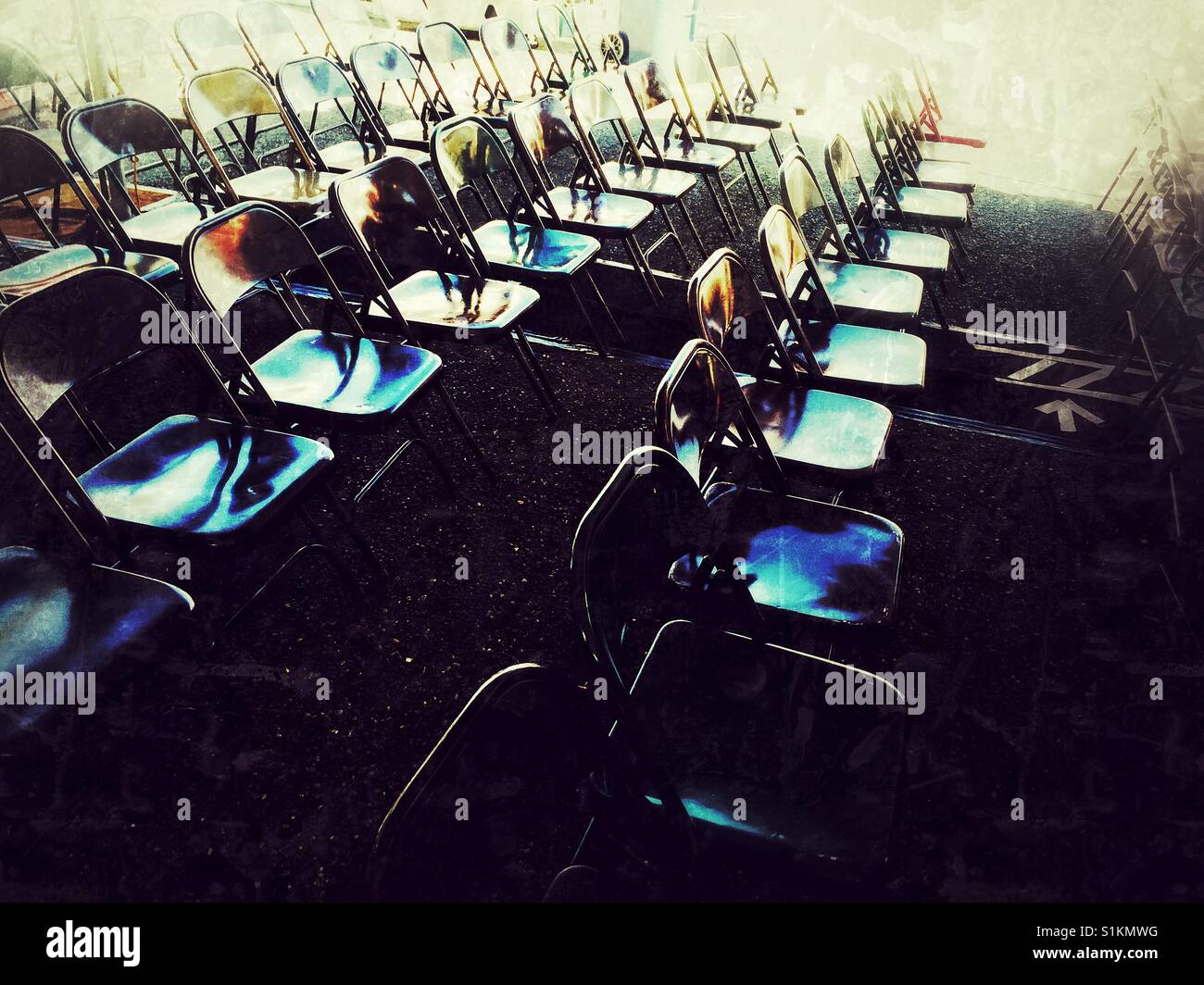 All lined up - Smartphone Captured Stock Image