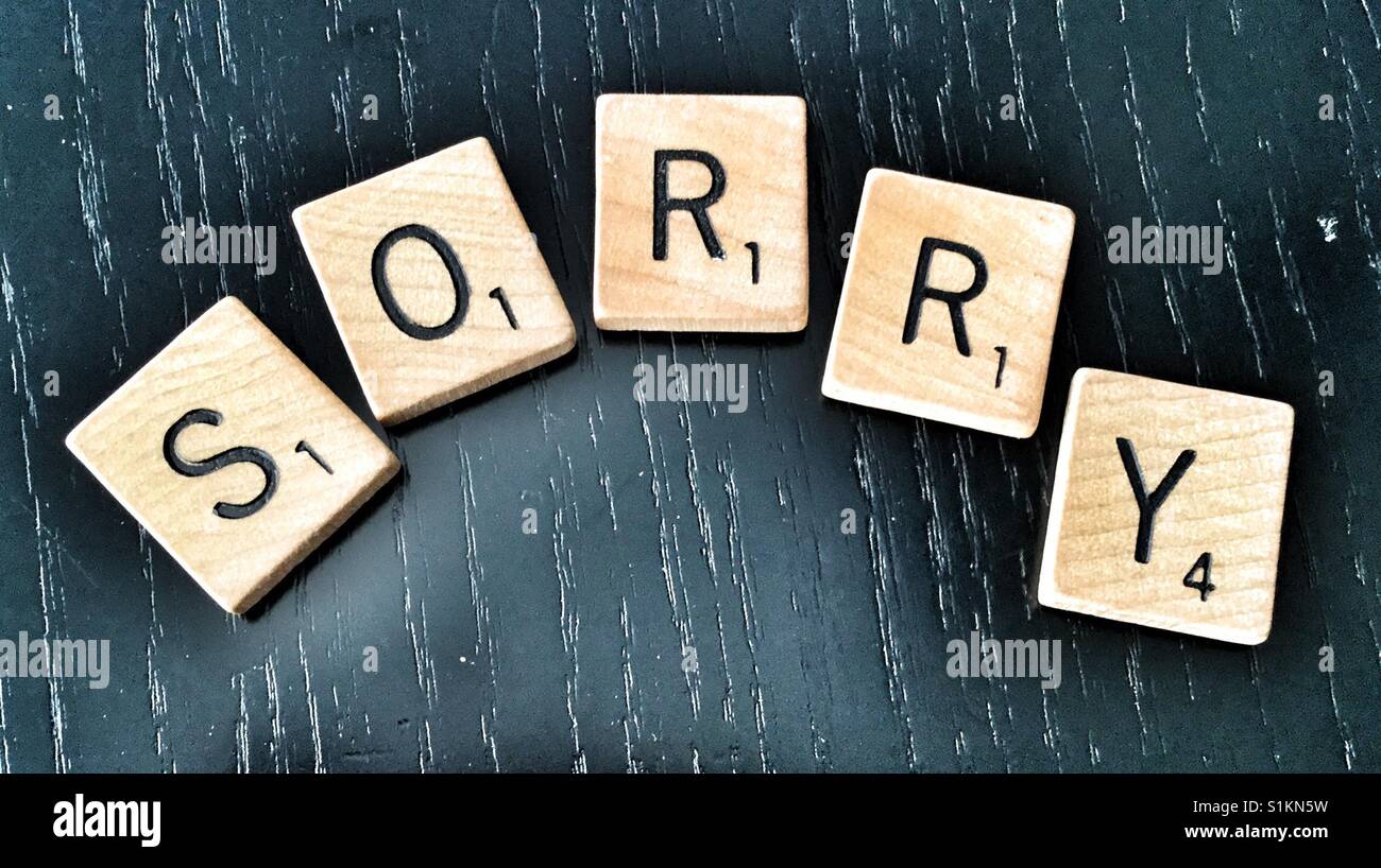 Sorry. - Smartphone Captured Stock Image
