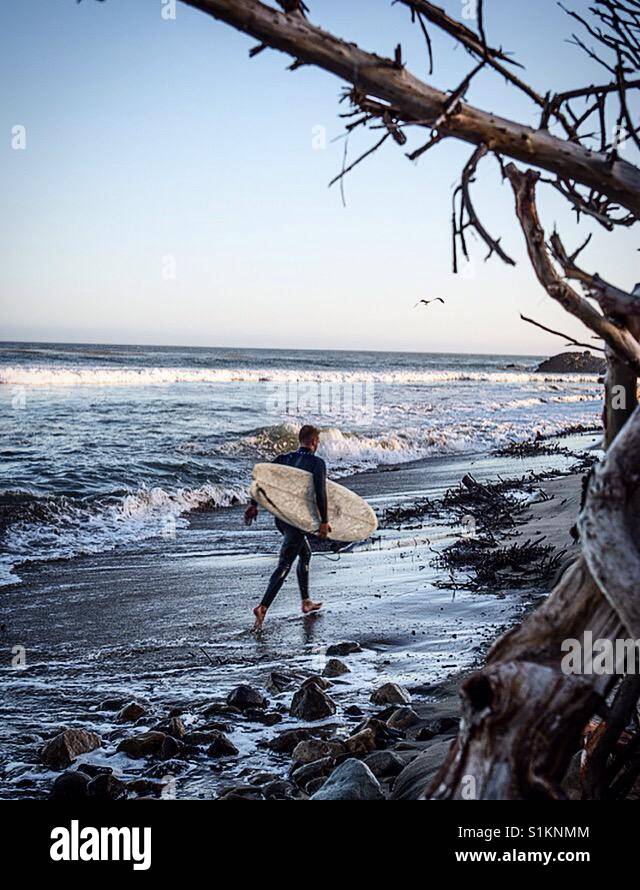 Surf in Malibu Stock Photo