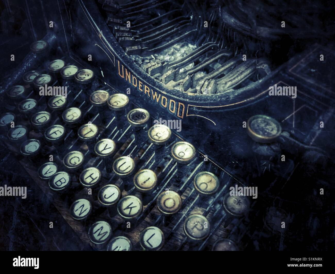 Crusty old typewriter - Smartphone Captured Stock Image