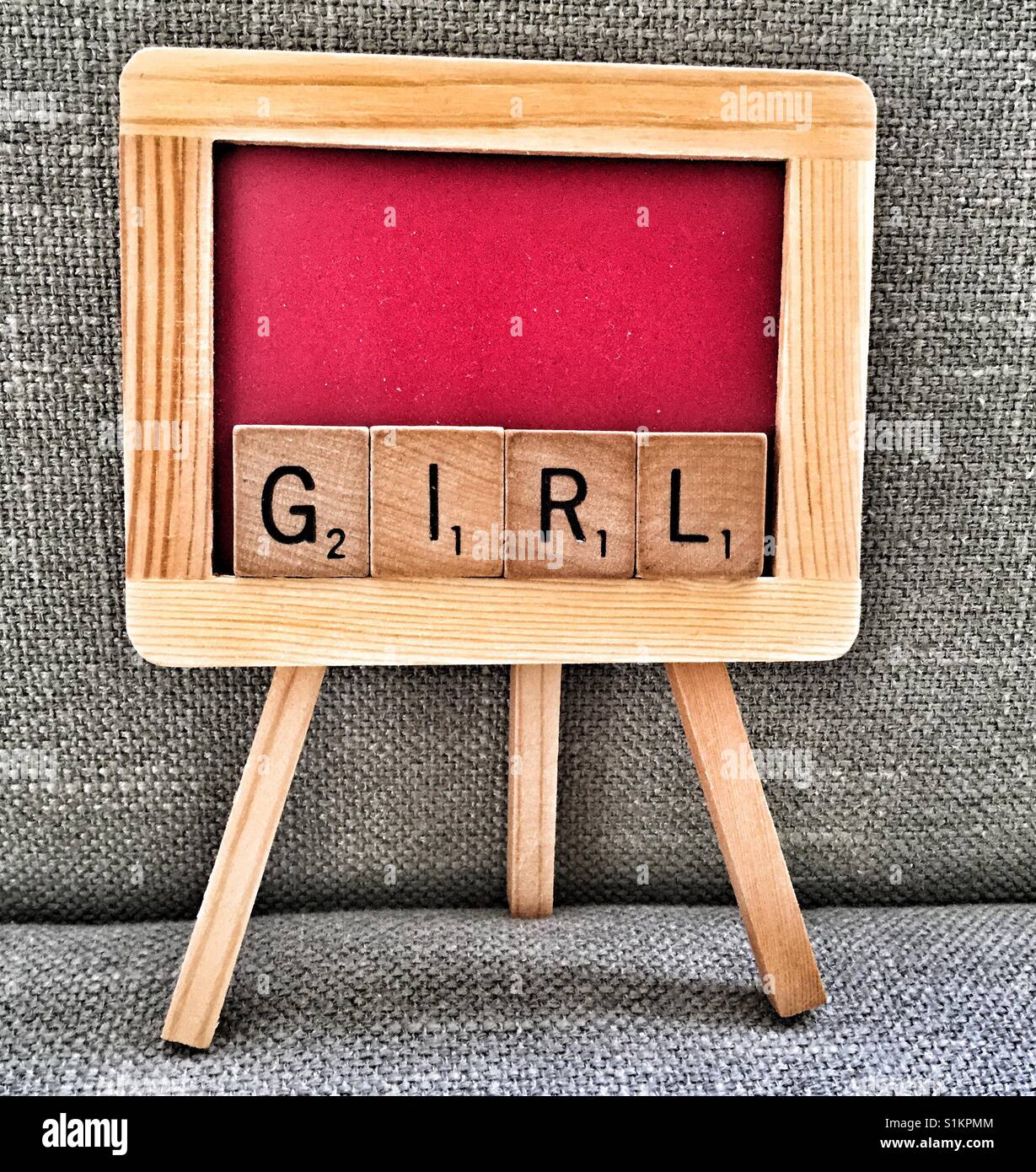 Girl learning spelling hi-res stock photography and images - Alamy