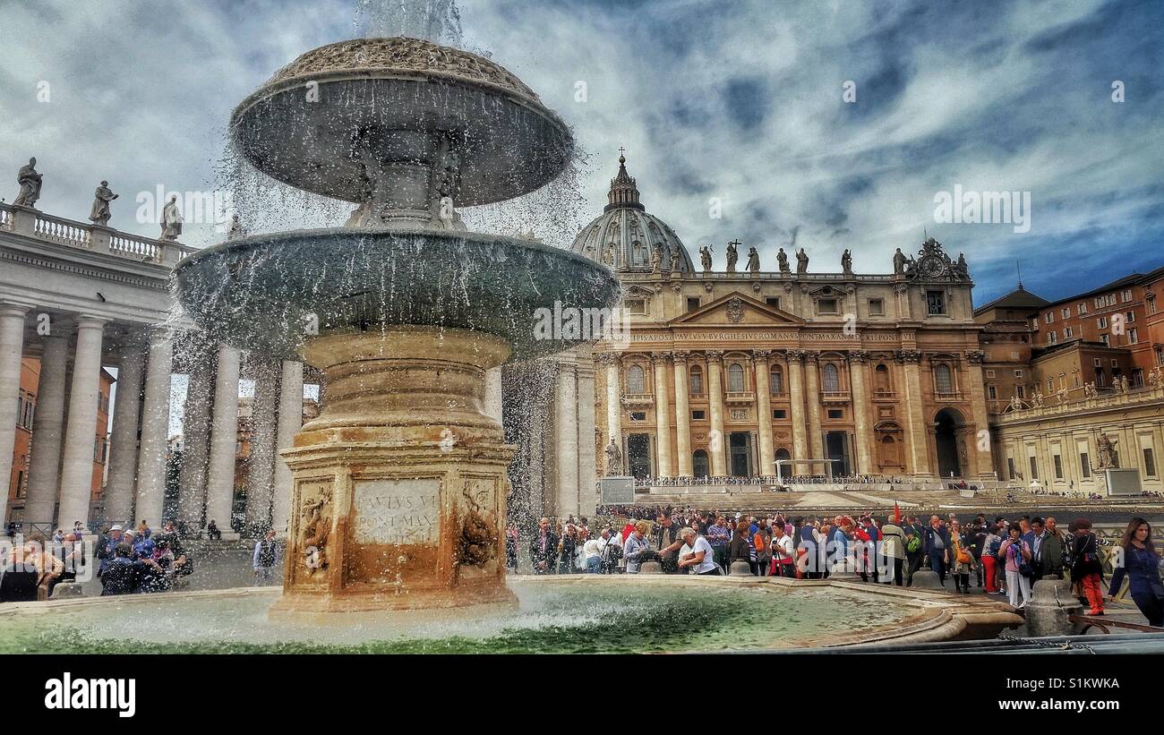 St. Peter's Square, Rome, Italy. Stock Photo