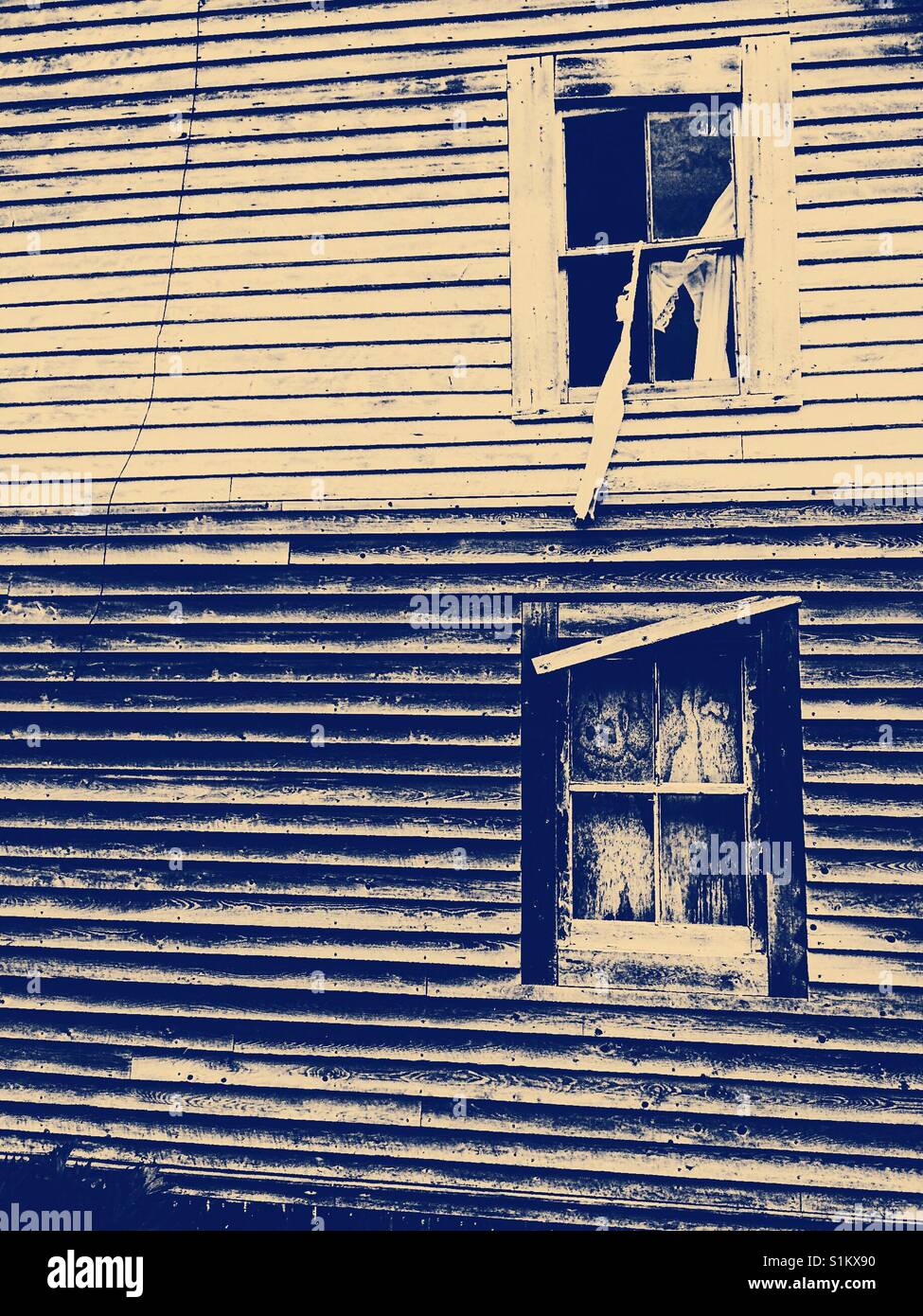 Abandoned wooden house, Canada - Smartphone Captured Stock Image