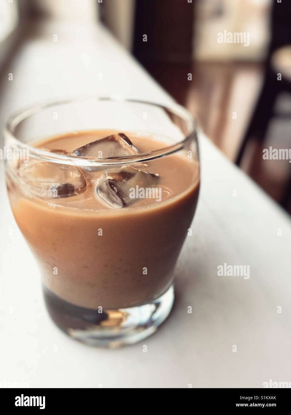 Cold Coffee - Smartphone Captured Stock Image