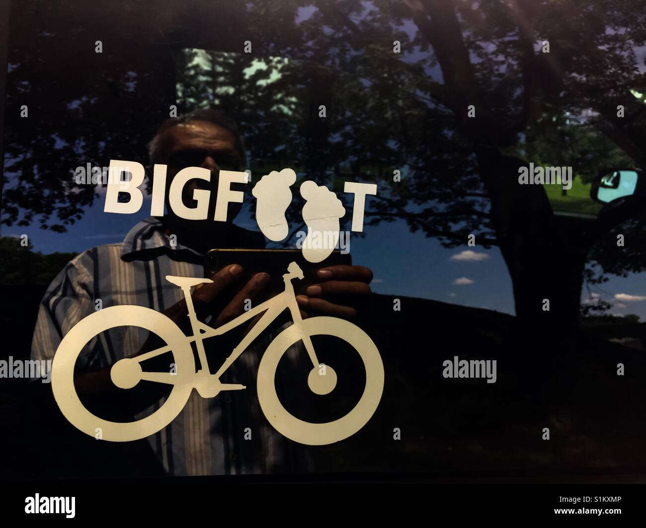 My Big Foot Bike - Smartphone Captured Stock Image