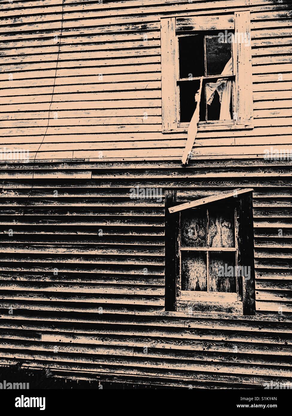 Abandoned wooden house Canada - Smartphone Captured Stock Image