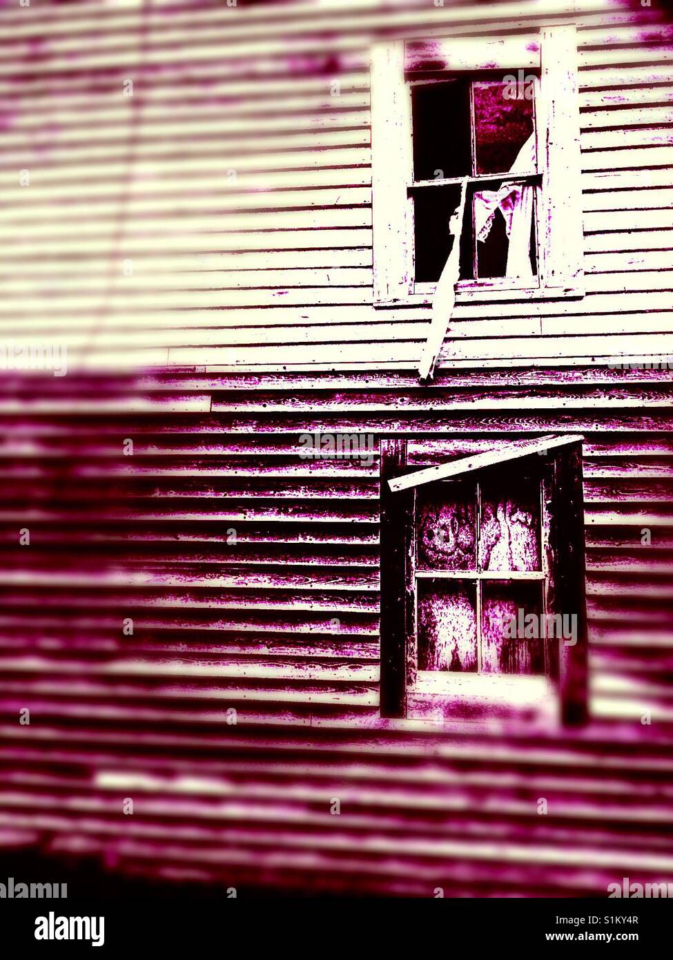 Abandoned wooden house canada - Smartphone Captured Stock Image