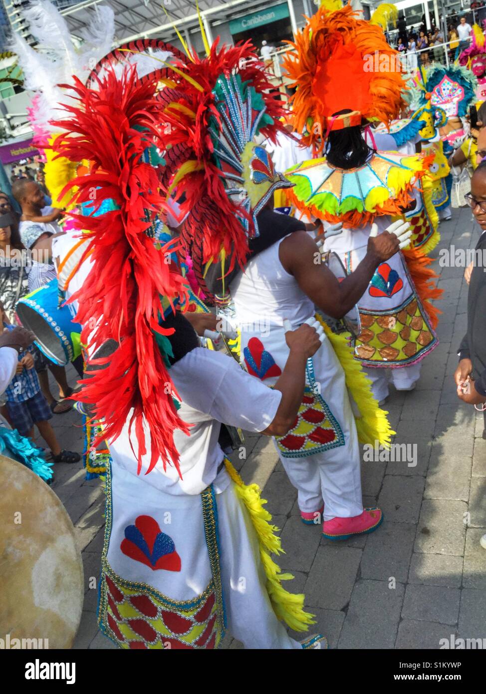 Colourful Caribbean parade. Stock Photo