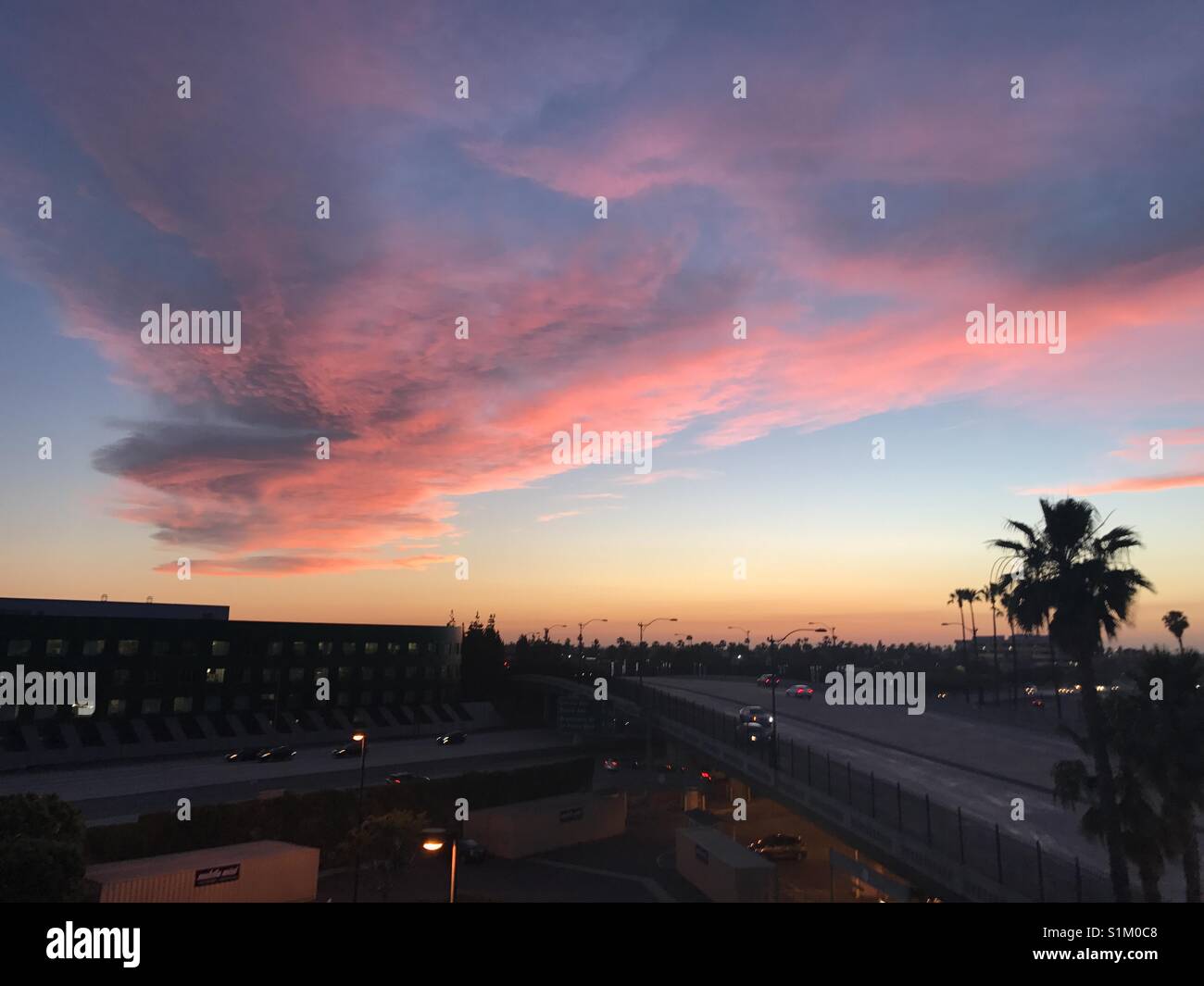 Cityscape sunset Stock Photo