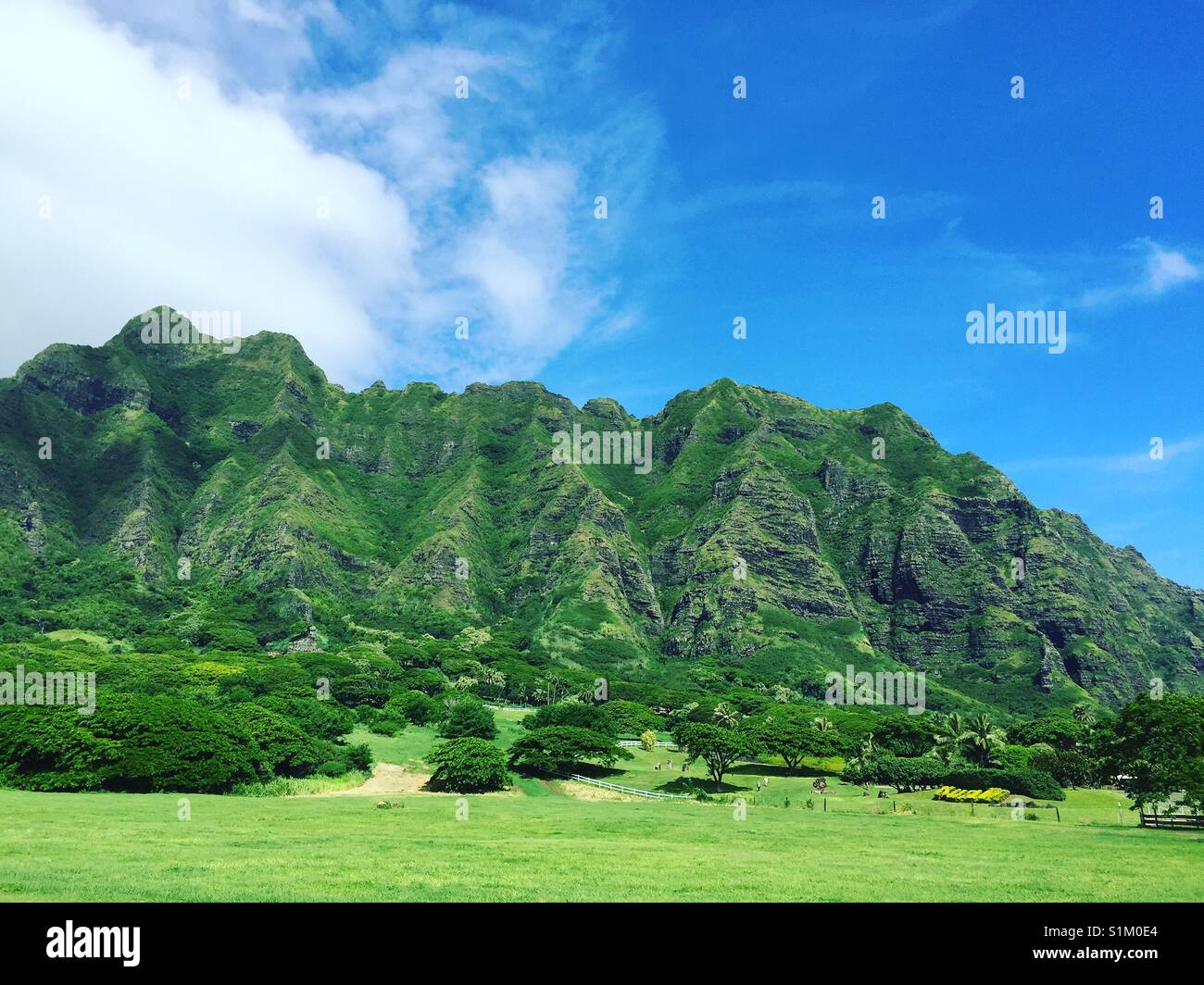 Mountains in Hawaii Stock Photo