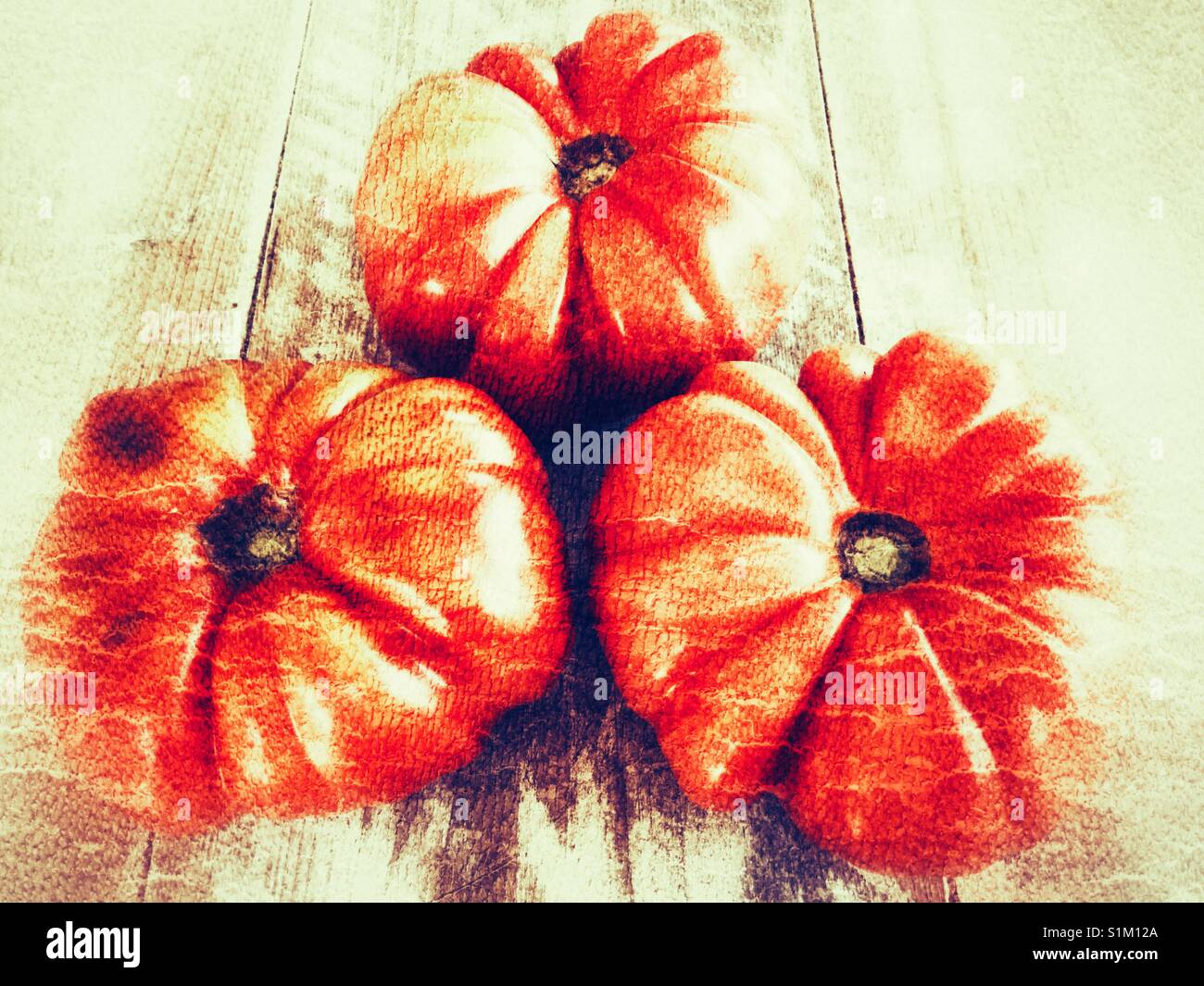 Three beef tomatoes - Smartphone Captured Stock Image