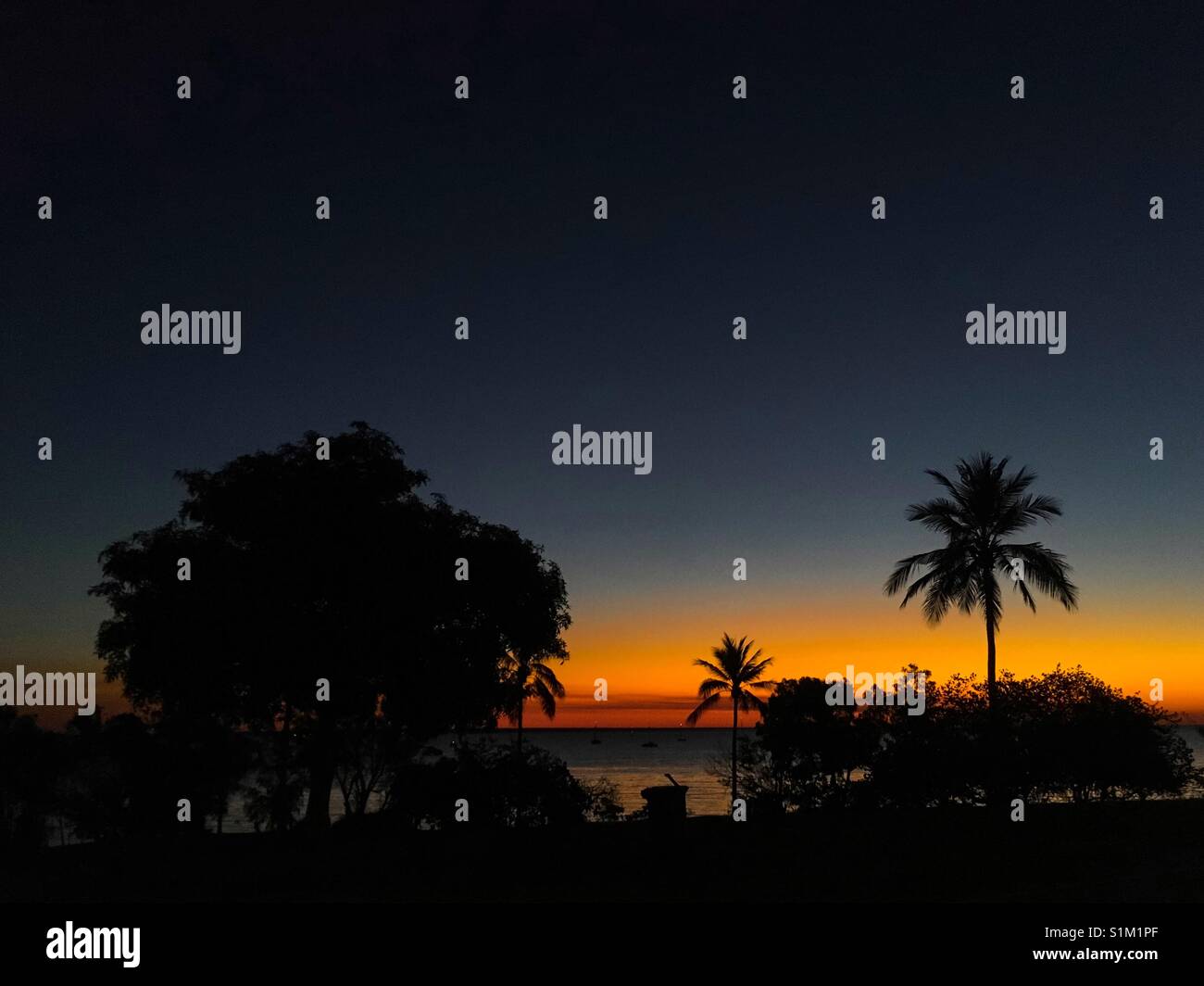 Sunset at Fannie Bay in Darwin, Northern Territory, Australia. - Smartphone Captured Stock Image