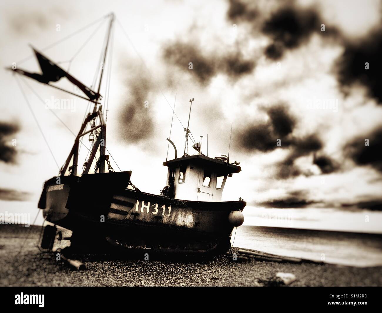 Fishing boat, Aldeburgh, Suffolk, England. - Smartphone Captured Stock Image