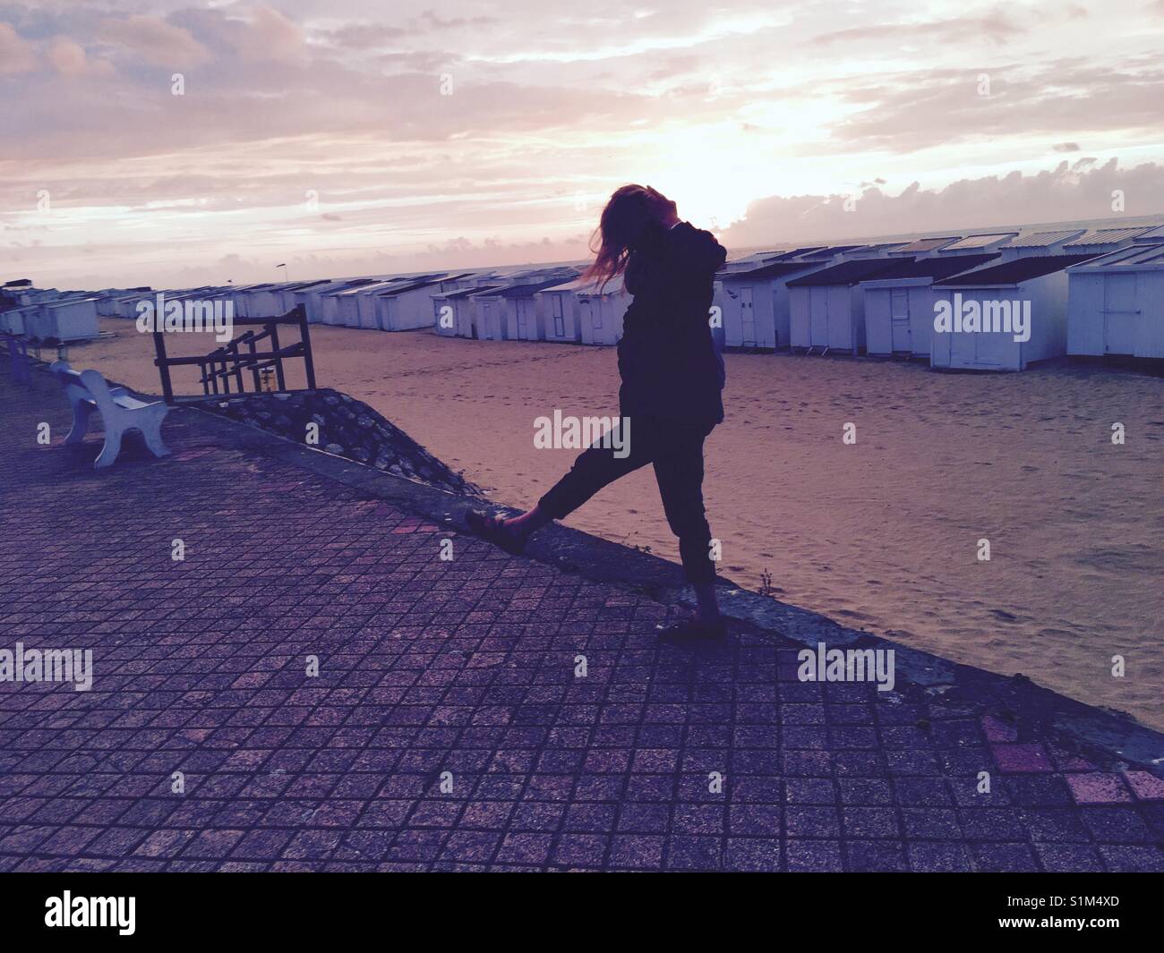 Celebrating summer rain in Calais in France - Smartphone Captured Stock Image