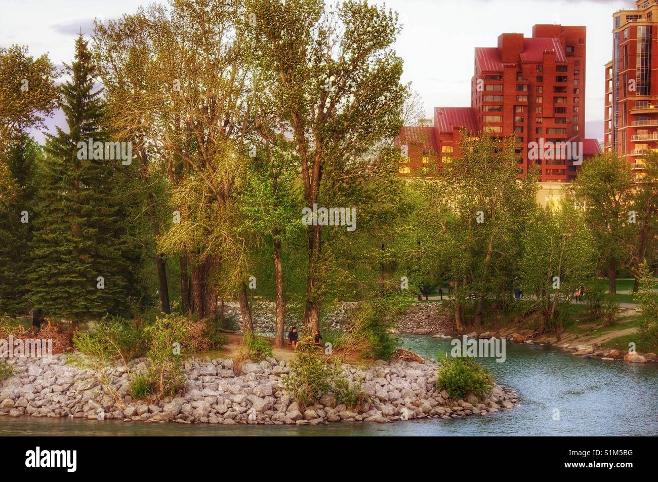Princes Island Calgary Stock Photo Alamy