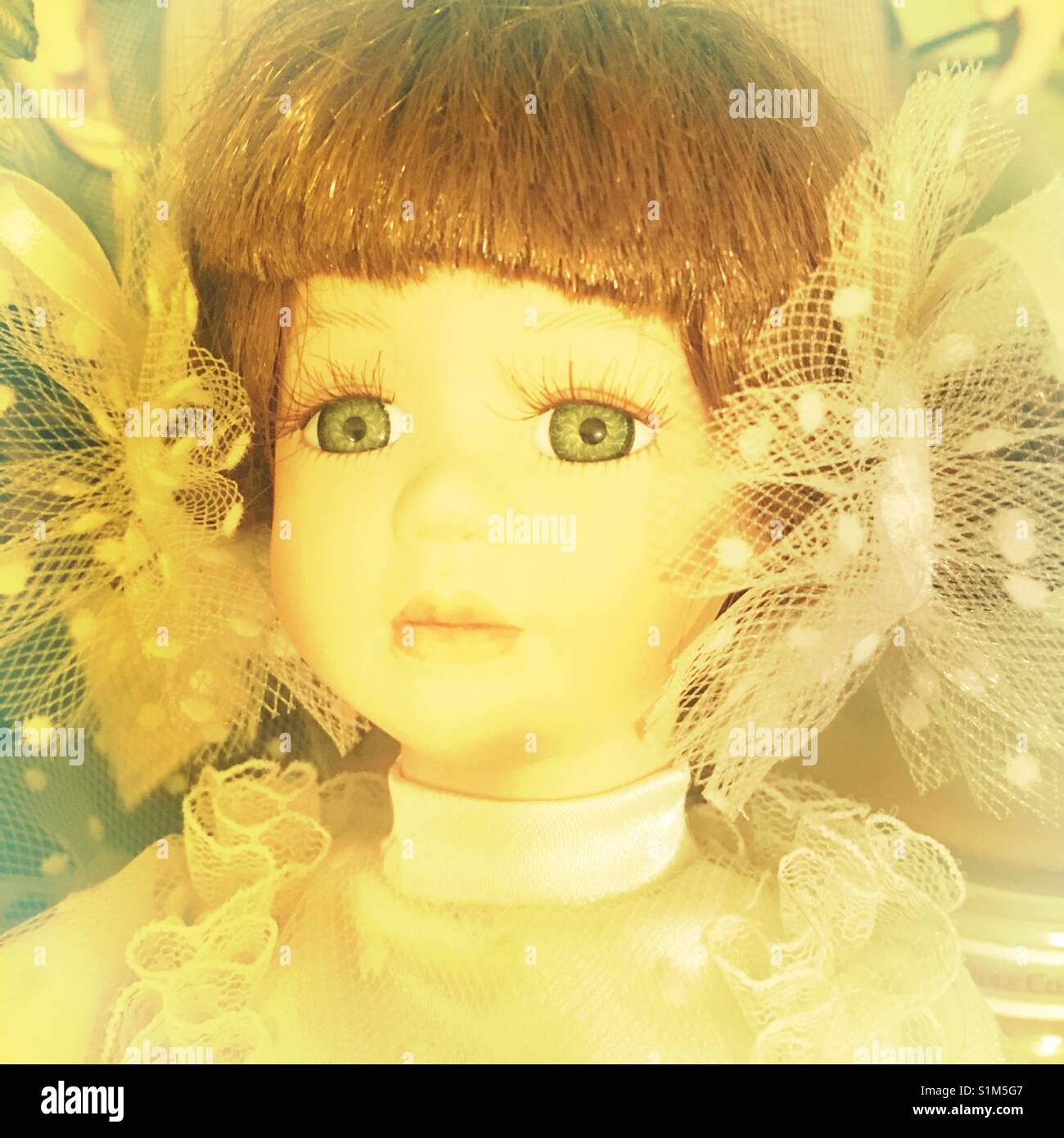 Porcelain dolls face Stock Photo Alamy