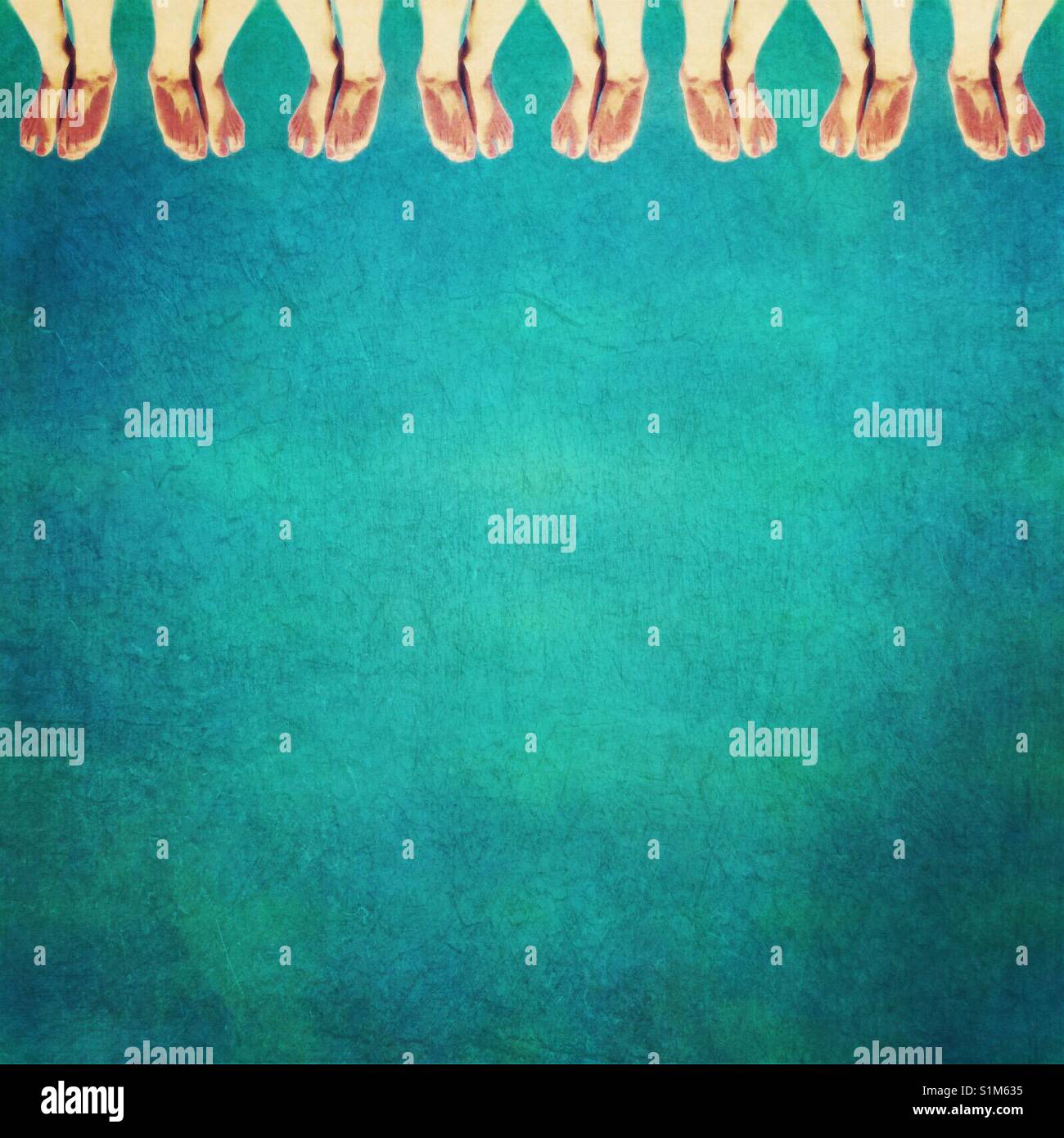 Dangling feet - Smartphone Captured Stock Image